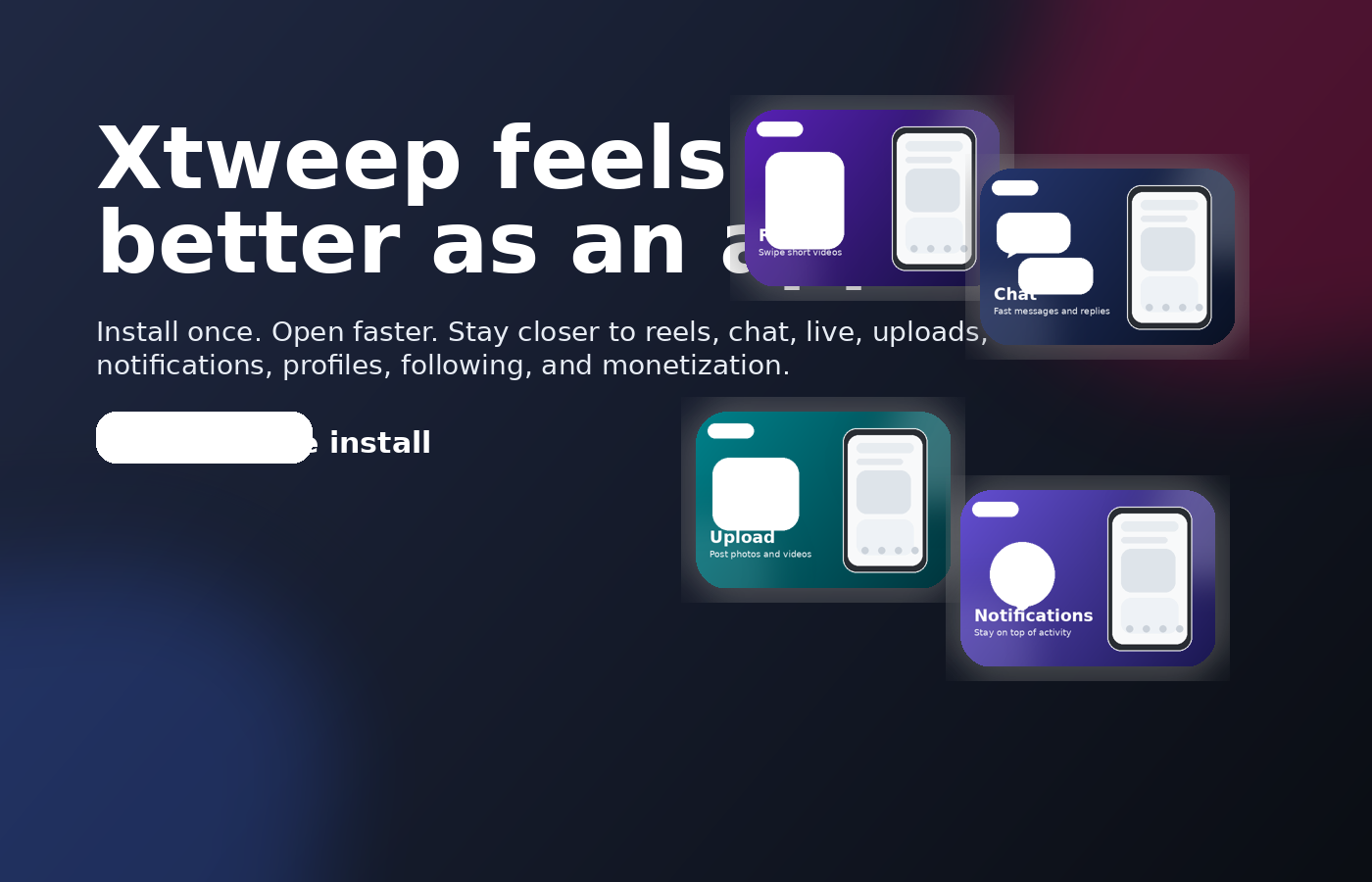Xtweep feature preview